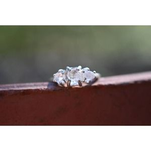 Engagement rings, raw stone ring, alternative engagement ring